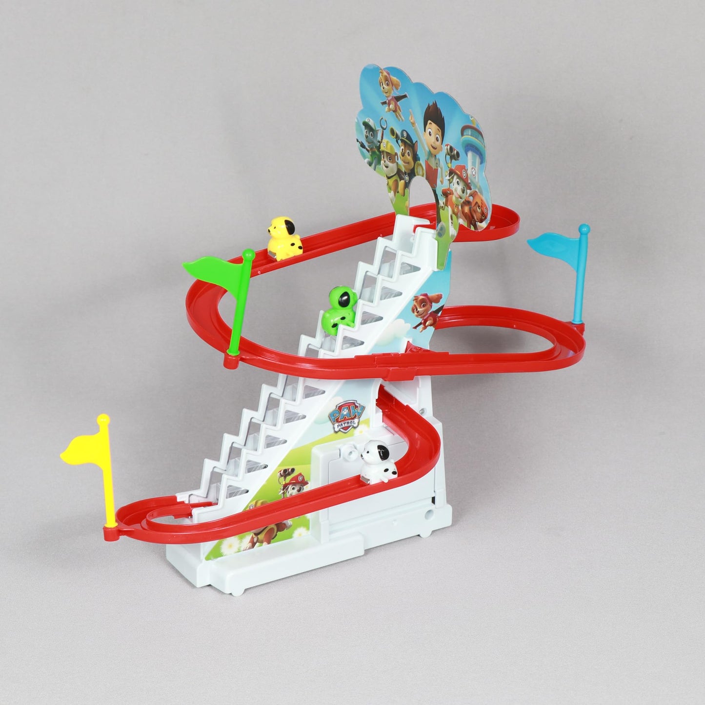 AGILE Track Racing Toys for Kids - Small Stair Climbing Toys for Kids, Escalator Toy with Lights and Music (Design 3)