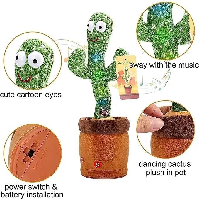 AGILE LED Musical Dancing & Mimicry Cactus Toy